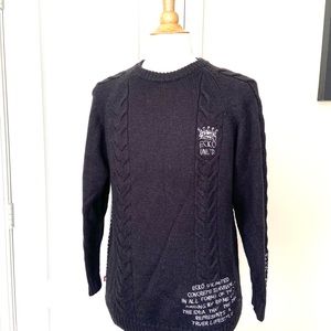 Ecko Unltd. Jumper Turtle wool & Acrylic Sweater Black Men's XL